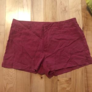 Flowy red/cranberry shorts